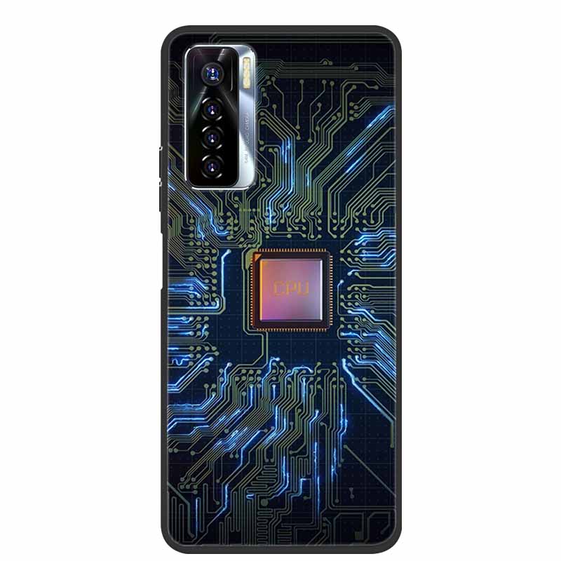 For Tecno Camon 17 Pro Cases 17P 17 Soft TPU Silicone Phone Cover for Tecno Camon 17P Back Cover Bumper Fundas Camon17 CG7n Capa