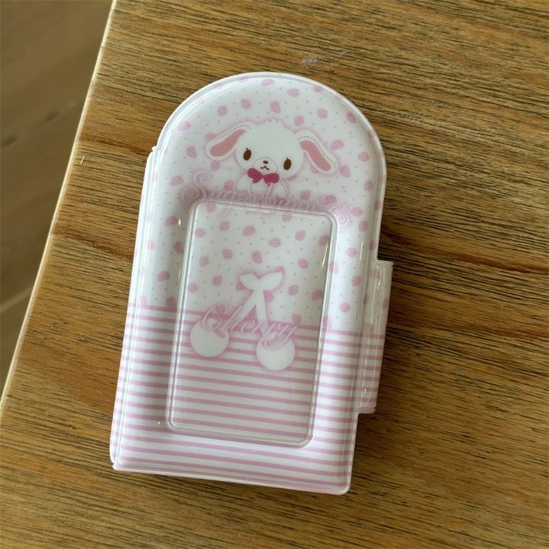 

Розовый Альбом-Коллекция Карт Шеф-Кролик 3-дюймовый K-pop Идол Фотоальбом Мини Книжка для Коллекции Карт Прекрасный Переплет для Карт с Вишнями Стиль INS 2025 Новый