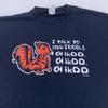 Vintage Hot Topic I Talk To Squirrels Shirt Mens XL Black Funny Graphic Tee