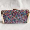 Colorful stone shell stone diamond bag dinner bag