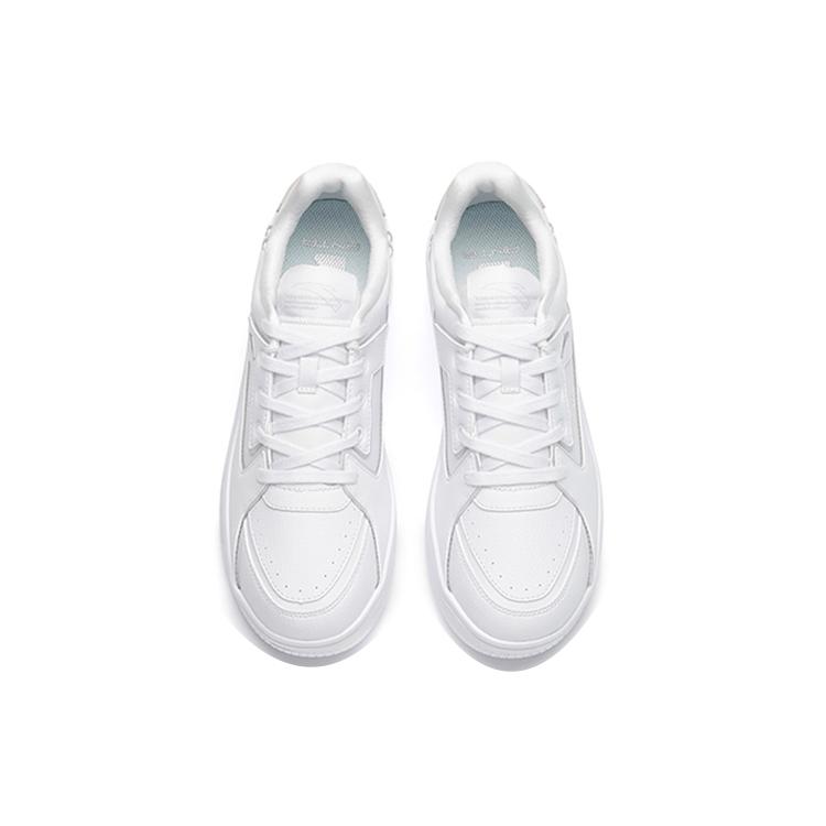 New Anta Life Collection Slip-Resistant Low-Top Skateboard Shoes Men's White Silver 912218066-2