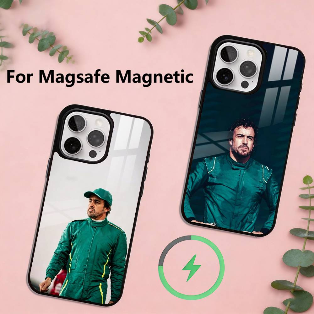 Cool A-Fernando A-Alonso Phone Case For iPhone17,16,15,14,13,12,11 Plus,Pro Magnetic For Magsafe Wireless Charging