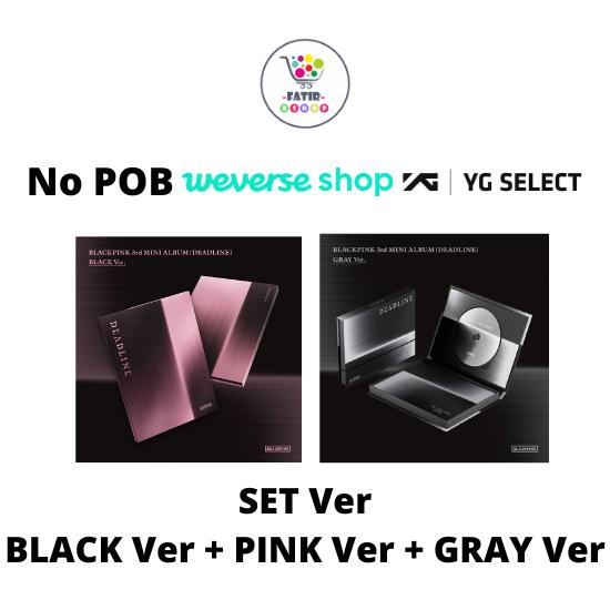 Выберите POB-набор BLACKPINK 3-й МИНИ-АЛЬБОМ DEADLINE Версия Black Pink Gray WEVERSE SHOP