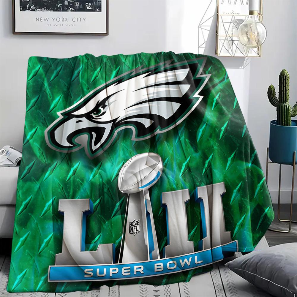 Philadelphia Eagles Print Flannel Blanket, High Quality Comfortable for All Seasons, Home Decor, Warmth and Comfort, Perfect for Christmas Gifts