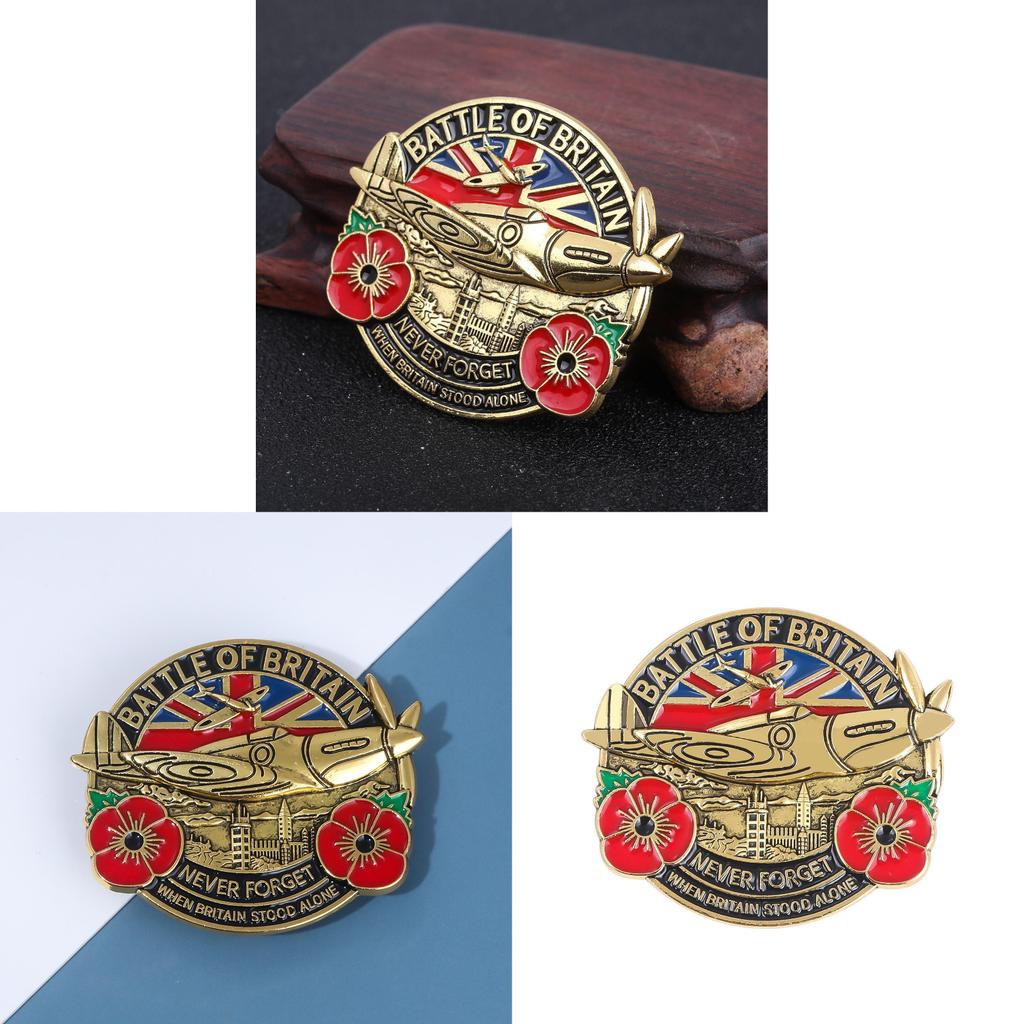 Battle Of Britain Commemorative Badge Alloy Letter Pin For Men Women Casual Wear