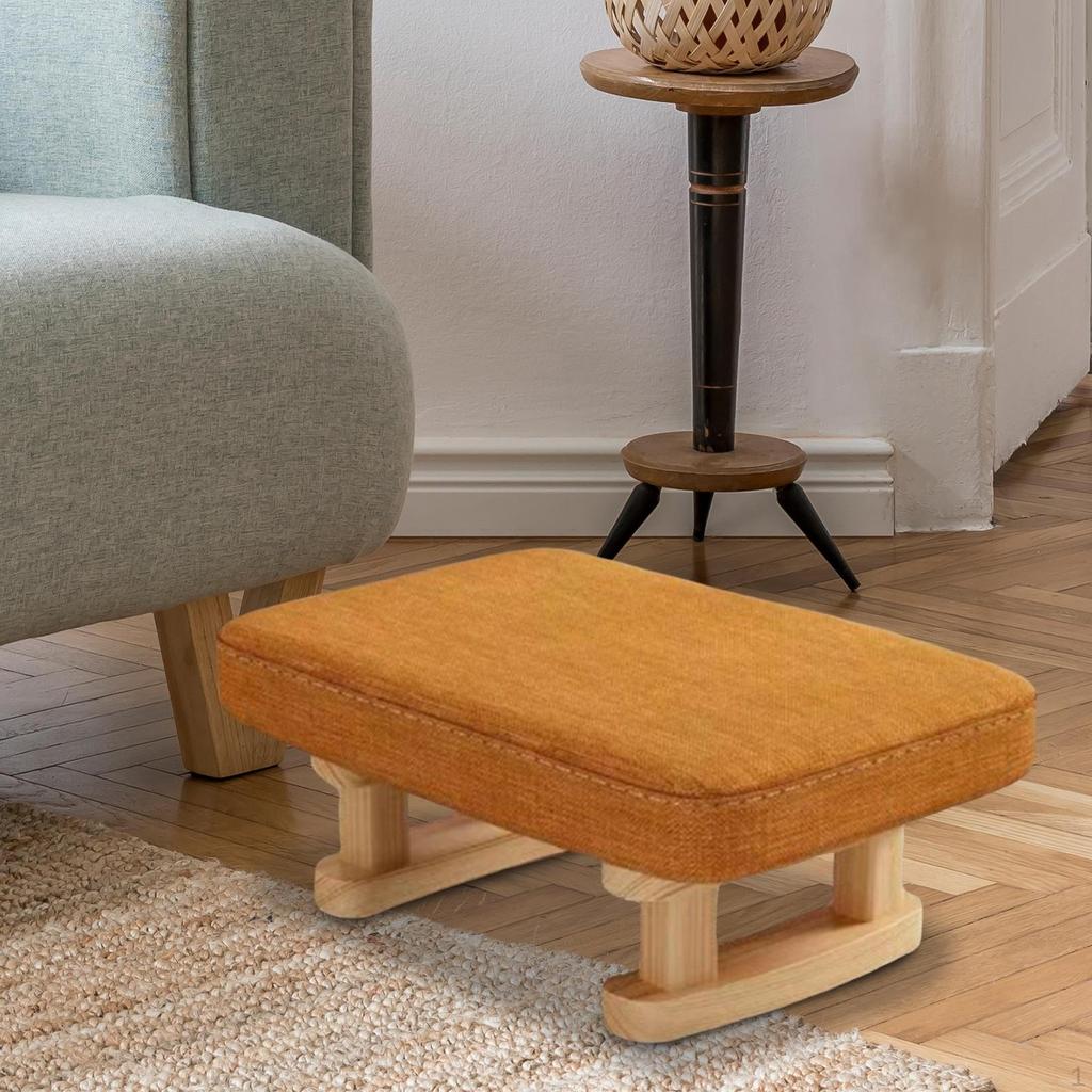 Compact Foot Stool Ottoman Rectangle Design for Bedroom And Office