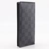 Louis Vuitton Portefeiulle Braza Purse N62665 Black Damier Grafitto Canvas Mens Used