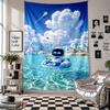 Wall TapestryAstro Bot Art Hanging Cloth Decorative Background Cover for Room Decoration