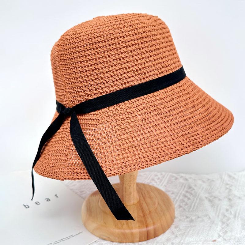 25 New Knitted Sun Hat Summer Thin Sun Protection Bucket Hat Outdoor Travel Vacation Beach Hat Big Edge Face Small
