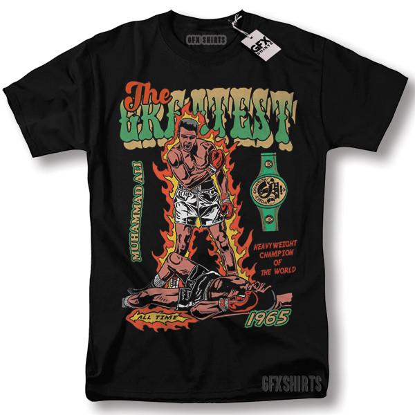 Muhammad Ali Greatest of All Time Vintage Style Graphic Design T-shirt S