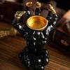 M-Modern-Halloween Candle Holder Skeleton Ghost Hand Candle Holder Resin Ornament Ghost Festival Candle Holder Candle Light