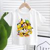 Cartoon Pokemon Children's T-shirt Printed Cute Boys Girls Clothes Anime Outfit Cotton Short Sleeve Shirts Kawaii Birthday Tops