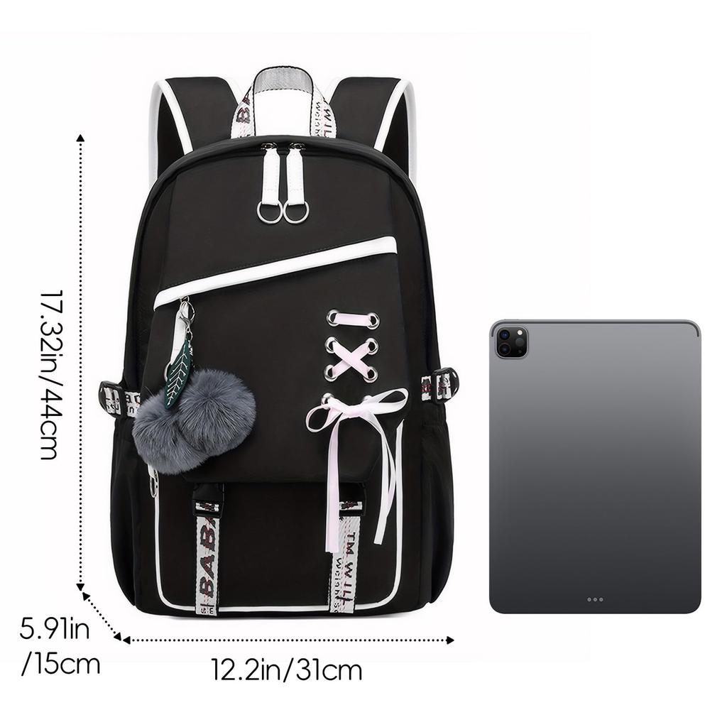 [Panegy] Women's Backpack, Large Capacity, Lightweight, Cute, Water-Repellent, Suitable for High School Girls, College Students, and Adults, Stylish,