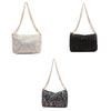 2024 New Summer Fashion Sequin Underarm Bag Women's Chain Small Square Bag Street Trend