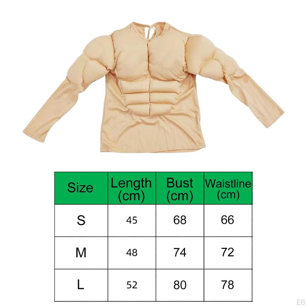 Costume Shirt for Kids Muscle Cosplay Events