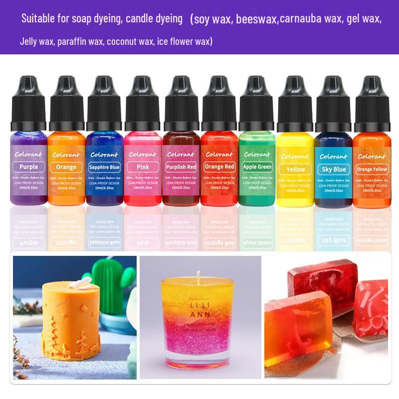 20-Color High Concentration Scented Candle & Soap Dye Kit for Soy Wax and Paraffin
