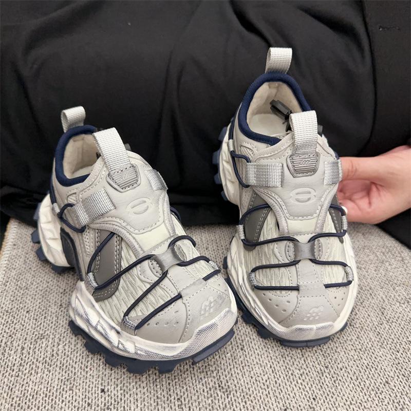 Girls' Sneakers 2025 Spring New Children's Hiking Shoes Boys' Fashion Non-slip Casual Running Shoes Trend Classmates