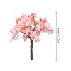 5pcs Artificial Pink Tree Willow Miniature Flower Tree Fairy Mini Craft Micro Landscaping Decor