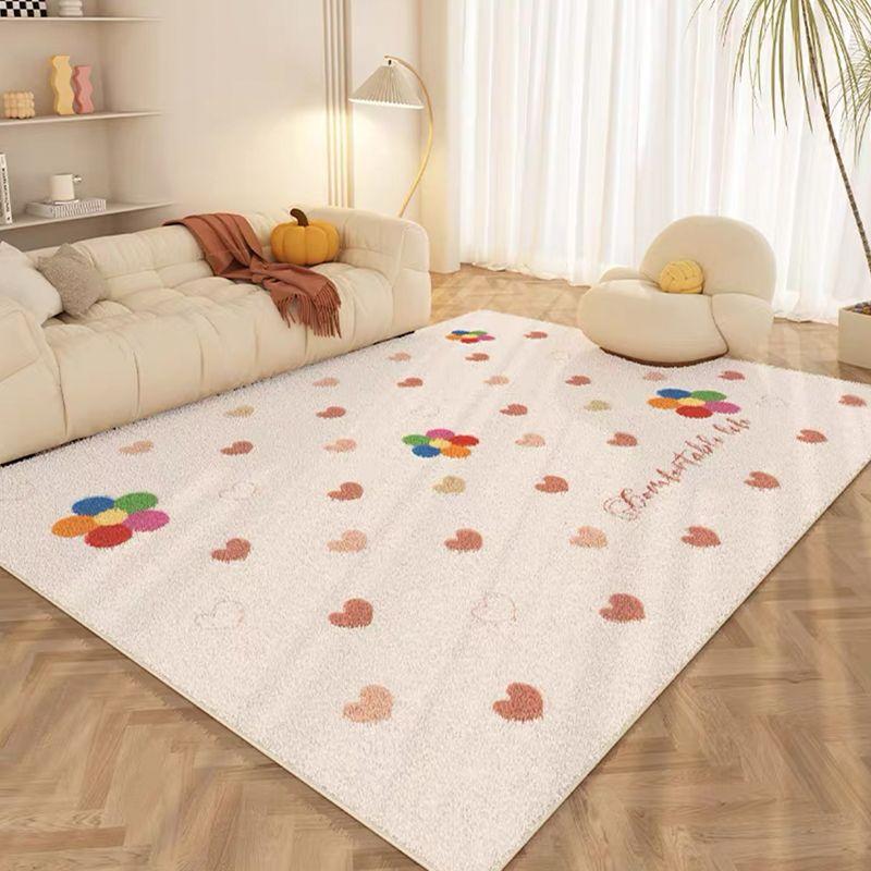 

VIKAMA Winter Warmth Living Room Carpet Cute Pink Girls Side Rug For Girls Bedside, Thick And Warm Home Decor For The Bedroom 80x160cm