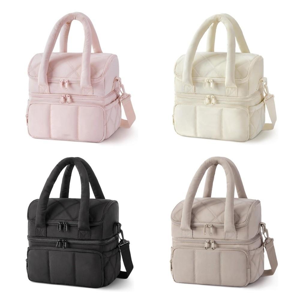 Thickened Lunch Bag Double Layer Insulated Bag Handbag Cooler Bag  Lunch Carrying