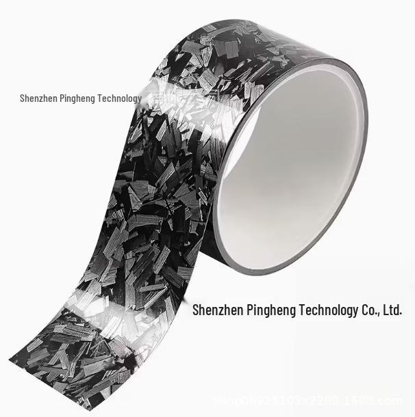 5m Glossy Gold Floral Carbon Fiber Car Sticker for Door Sill and Rearview Mirror (5cmx5m)