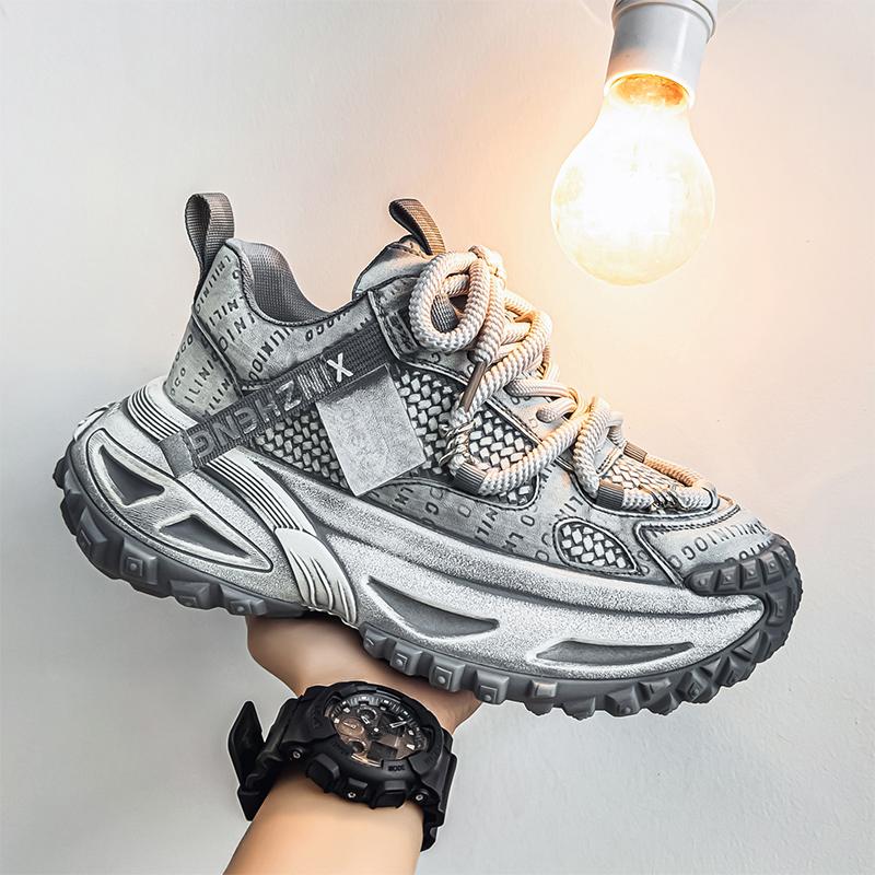 Casual Sneaker Platform Sports Shoes Non-Slip Wear-resistant Men's Sneakers Ventilate Apring and Autumn Soft and Comfortable