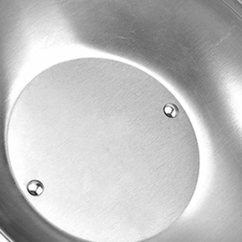 Oikabio Stainless Steel Steak Cover, Thickened, for Western Restaurants, Hand-Handled Steak Cover, Hemispherical Cover