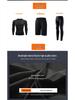 Schnelltrocknendes Kompressions-Sportset für Herren: Sommer Kurzarm-Top & Tights zum Laufen, Trainieren und Basketballspielen.