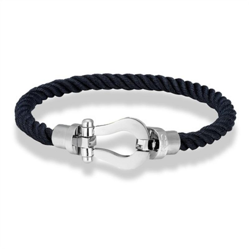 Boucle de Fer à Cheval Fred Européenne et Américaine Corde en Nylon Corde à Main Hommes Femmes Couple Mode Décontracté Tendance Couleur 2026