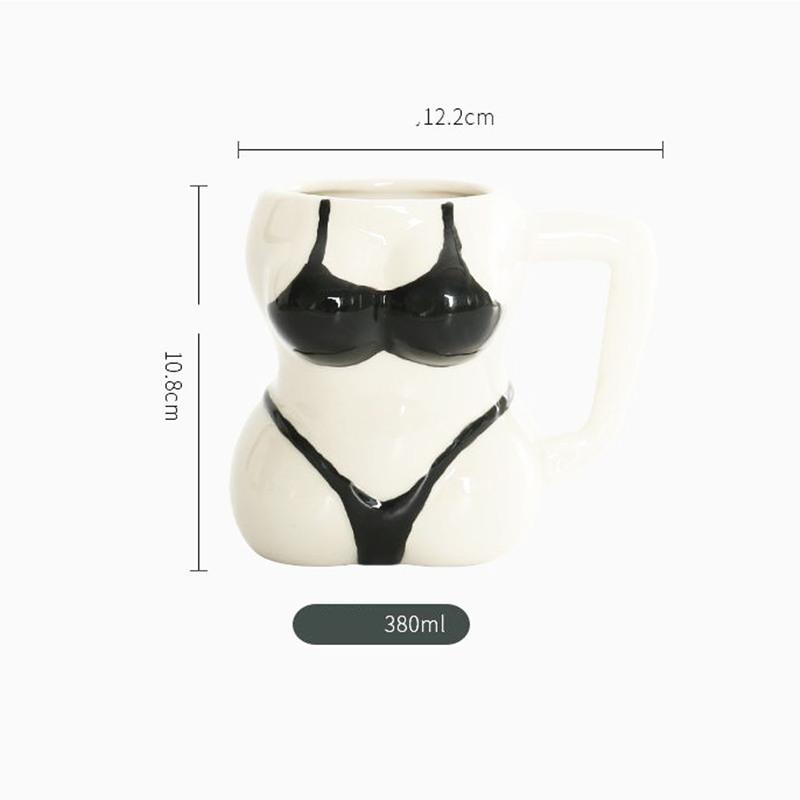 Funny Women Bikini Naked Sexey Body Mug Ceramic Coffee Mug With Handle Porcelain Milk Breakfast Cups
