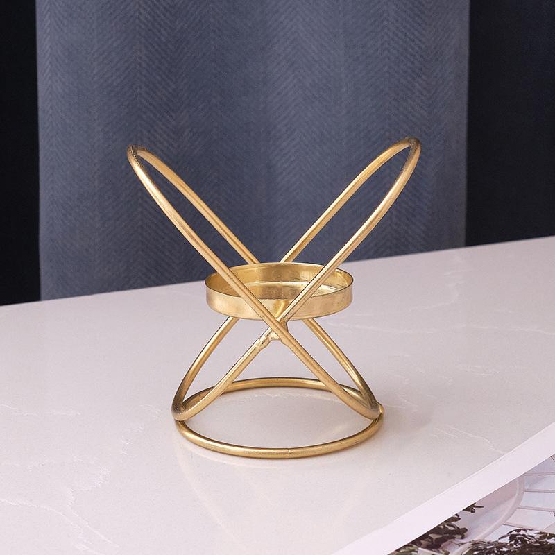1PC Multi-head  Rust-Proof Candlelight Dinner Props Table Decoration Iron Candlestick Holder