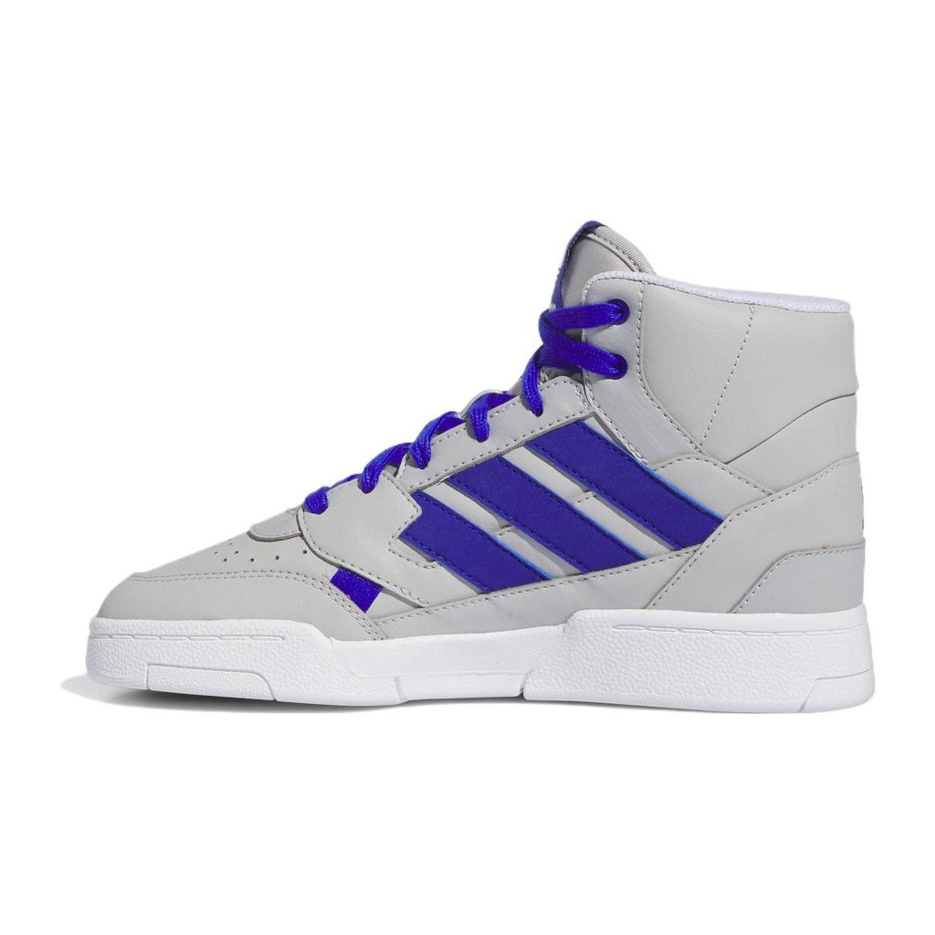 Adidas Originals Versatile Casual Comfortable Mid-Top Kids Skate Shoes Kids Sneakers Gray Blue IG1346