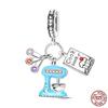 Fruit Food Charms Plata De Leyoriginal Strawberry Avocado Dessert Cake Charm Beads For Women Bracelet Accessory Diy Jewelry