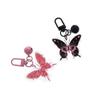 Cute Butterfly Keychain Funny Acrylic Keyring Cartoon Y2K Butterfly Pendant  Backpack Decor