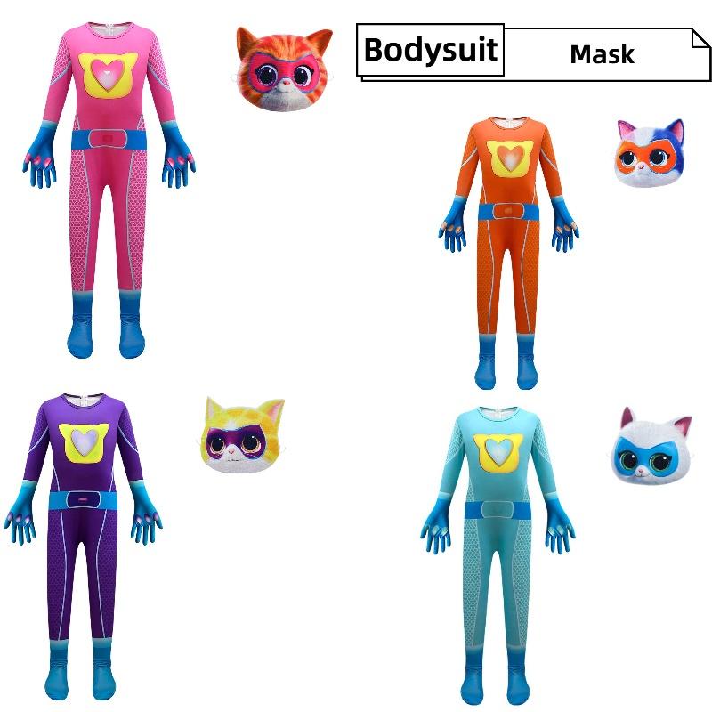 Macacão Fantasia Superkitties para Meninos Para Apresentações 4684