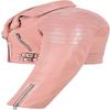 NOORA Damen PINKE Cropped Biker Lederjacke | Teil-Verschleißjacke |
