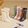 Wholesale Four Seasons High-Tube Lightweight Outdoor Waterproof Ladies Rubber Rain Boots Fashion Work Boot Rain Boots for Adults