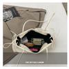 Women's Faux Leather Bowknot Underarm Bag Korean Small Square Shoulder Clutch Fashionable Handbag