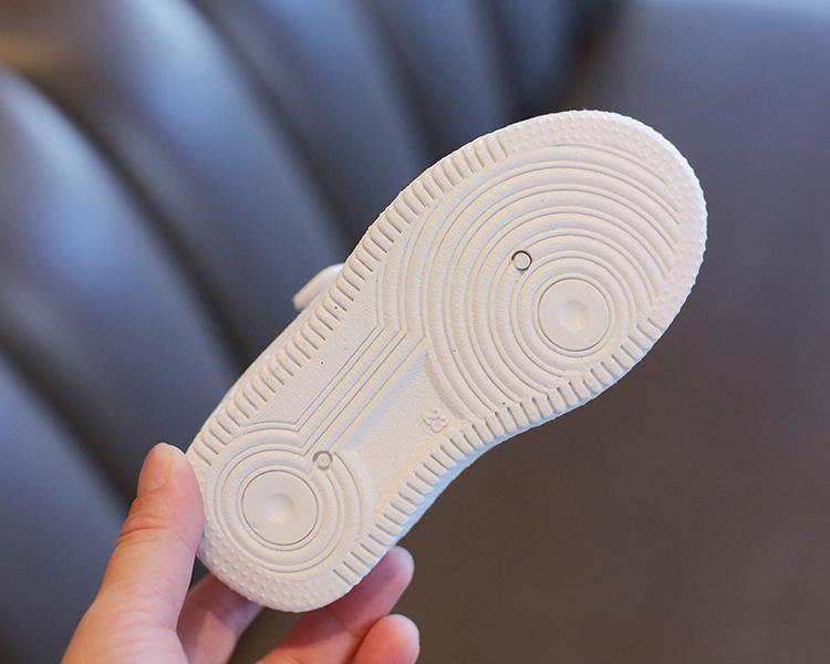 2025 Frühling & Herbst Kinder weiße Leder Sportschuhe - weiche Sohle für Jungen & Mädchen