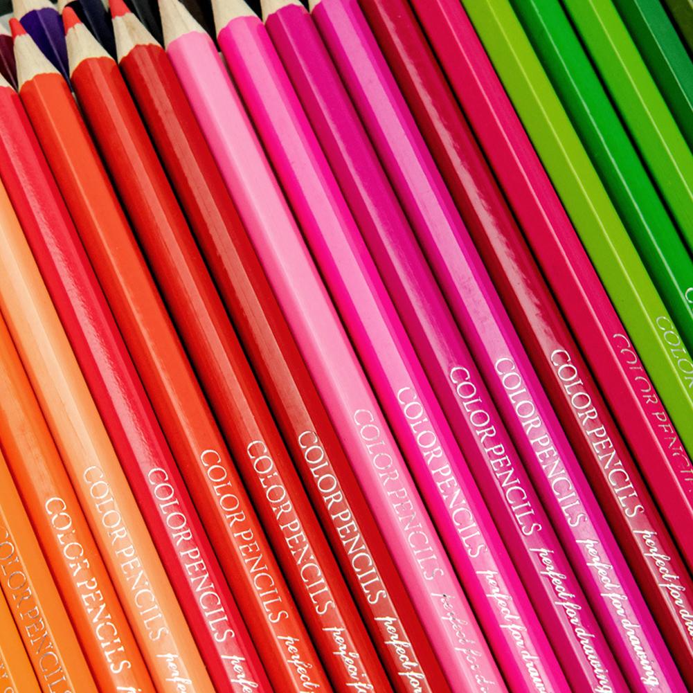 12/18/24/36 Colors Oily Colored Pencils Hexagon Wooden Handle Set Drawing Sketch Art Design Student Supplies