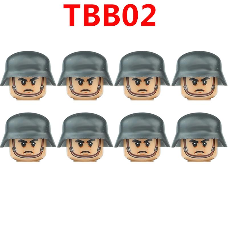 WW2 Military German Soldiers Figures Building Blocks Army Infantry Warrior Gunner Armour Cannon Weapons Bricks Toys For Kids