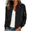 Giacca Cardigan da Donna in Camoscio con Bottoni, Casual, Manica Lunga, Capo Esterno Leggero con Tasca e Bordi a Coste