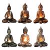 Resin Crafts Handmade Fine Workmanship 2 Colors Smooth Surface Buddha Statue for Bedroom