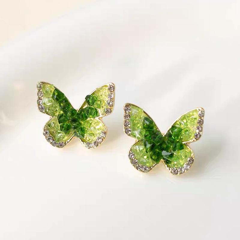 Retro Ruyi Tassel Fan-shaped Stud Earrings - Chinese Style