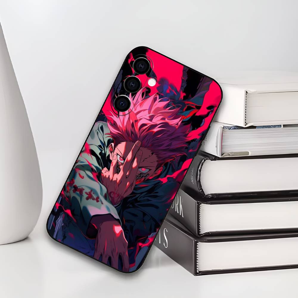 Y-Yuji I-Itadori Jujutsu K-Kaisen Phone Case For Samsung Galaxy A73,A72,A71,A70,A53,A52,A51,Soft Silicone Black Cover