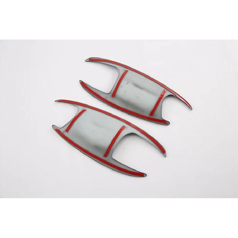 For BYD Tang II EV Tan EV   Carbon Fiber Style Door Handle Bowl Cover Cup Cavity Trim Ert Catch Molding Garnish