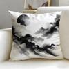 Flowers and plants Cushion Cover Soft  EasyWash Pillow Case  Versatile for Couch Bed Travel and Office