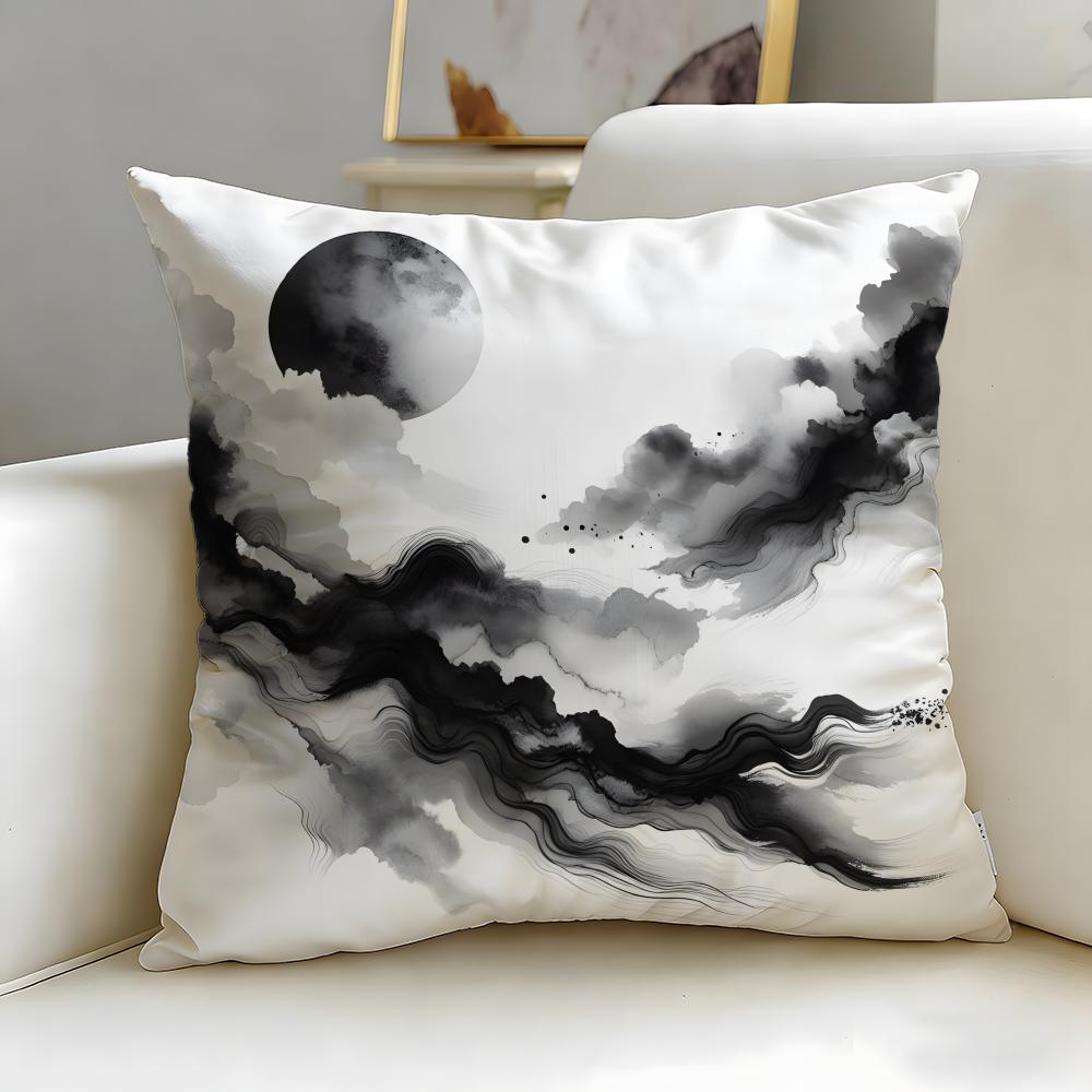 Flowers and plants Cushion Cover Soft  EasyWash Pillow Case  Versatile for Couch Bed Travel and Office