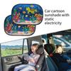 2pcs Magnetic Car Side Window Sunshade Cartoons UV Protection Auto Curtain Sunscreen Window Cover Auto Accessories
