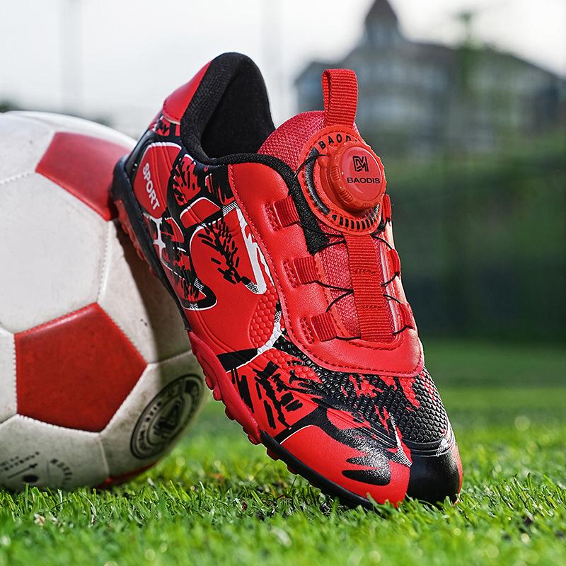 

Новые футбольные бутсы Детские Поворотная пряжка Начальная школа Мальчики Девочки Falcon Crush Шипы Короткие шипы AG Длинные шипы Соревнования Тренировки 39